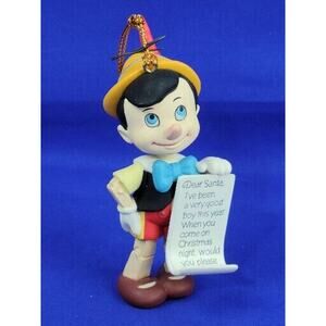 Grolier Christmas Magic Disney Pinocchio with Christmas list 4" - EUC